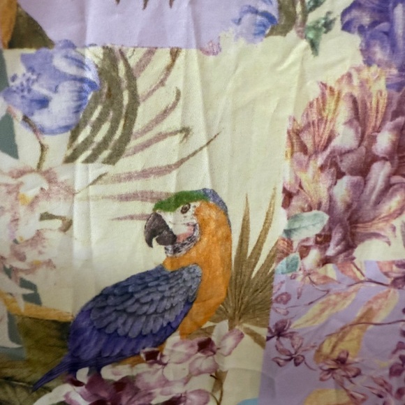 Shein Curve Floral and Parrot Print Plunging V Neckline Maxi Dress NWOT SKU 002 - Picture 8 of 12